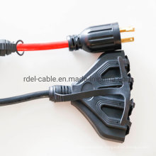 NEMA Power Cords L14-30p to Triple Tap 6-20r Adapter UL